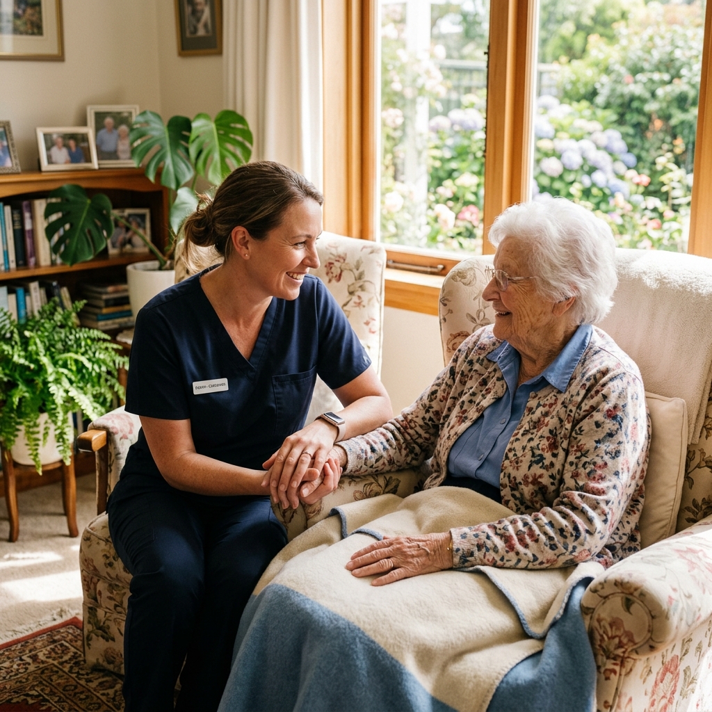 Holistic elderly support focused on comfort and companionship