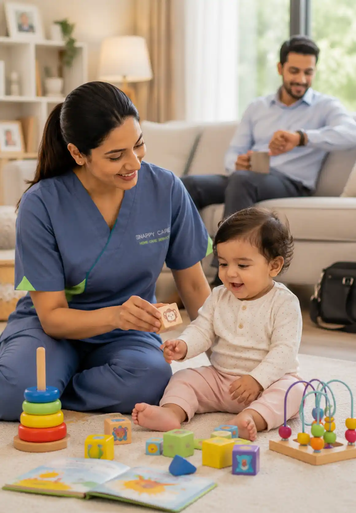 Empathy and attentive companionship for baby care