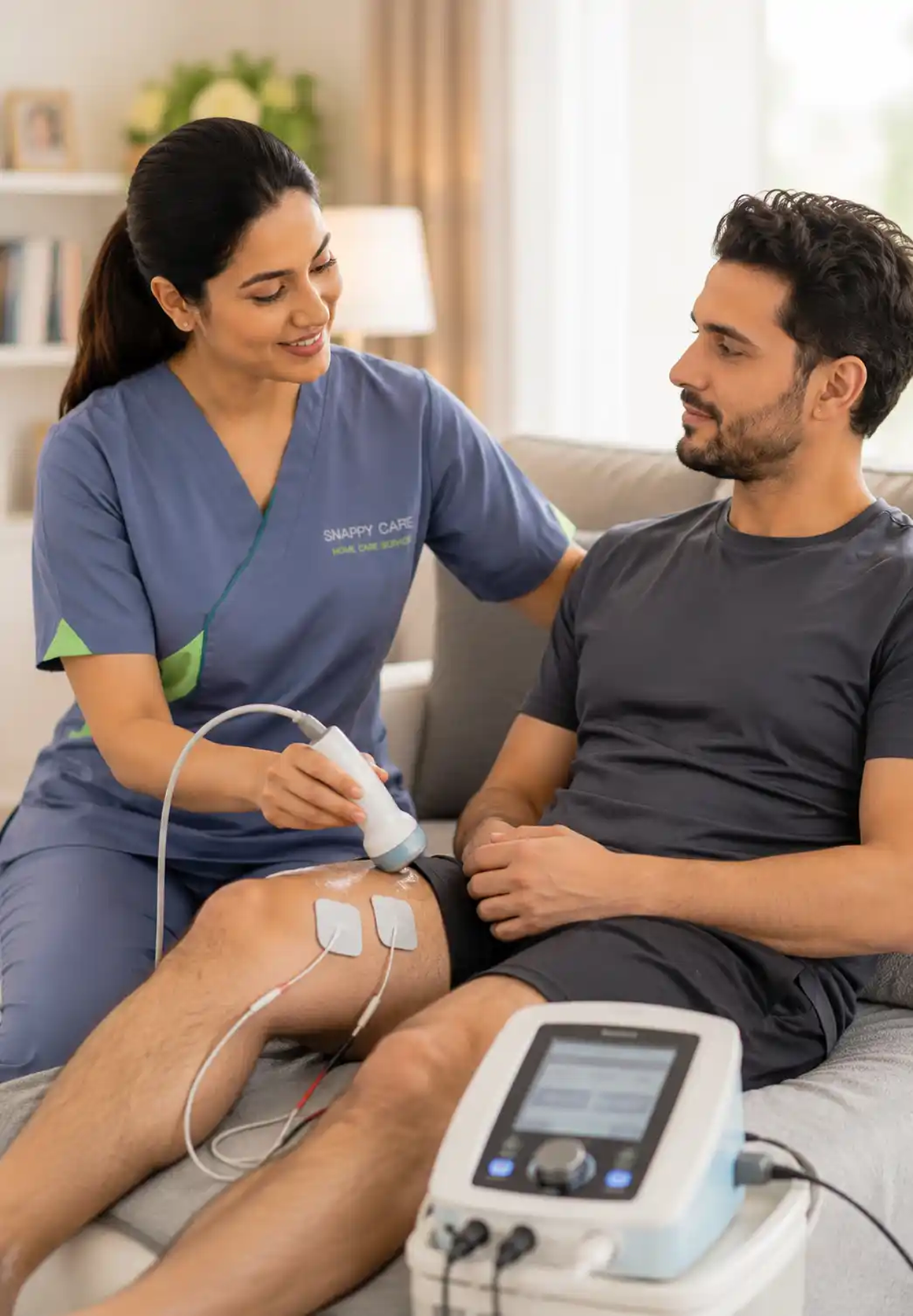 Empathy and attentive companionship for physiotherapy care