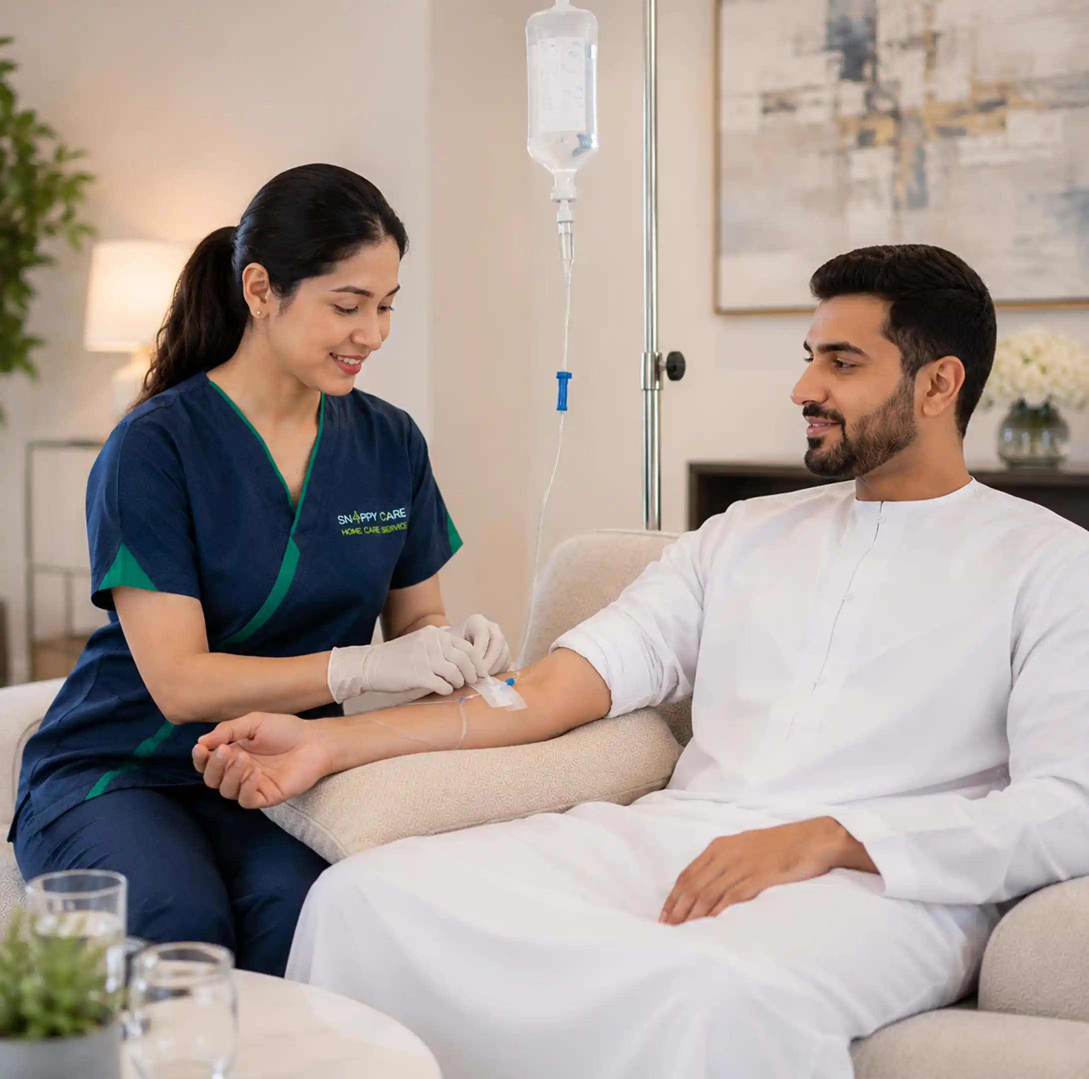 Professional IV Therapy Care support at home