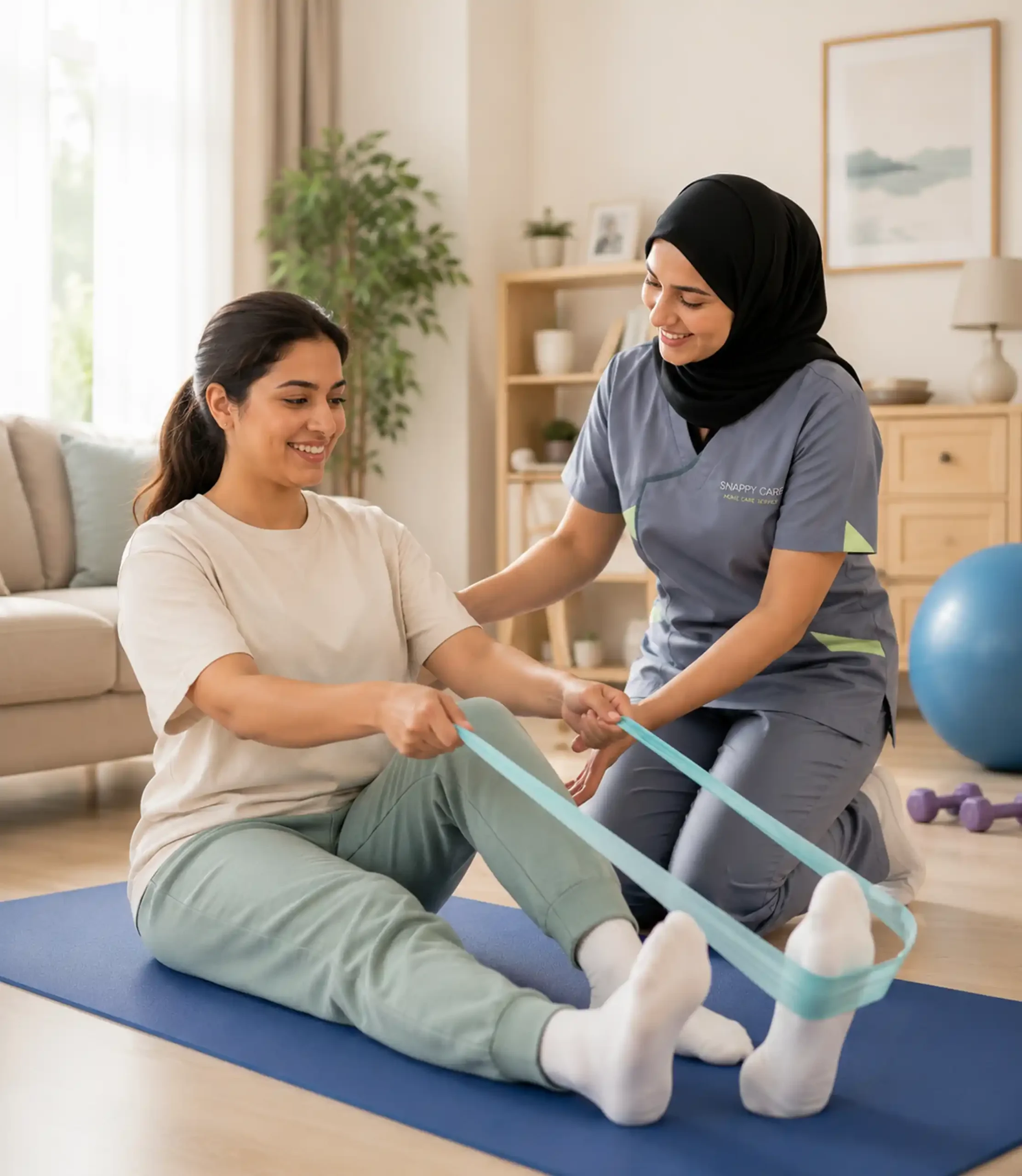Professional physiotherapy care support at home