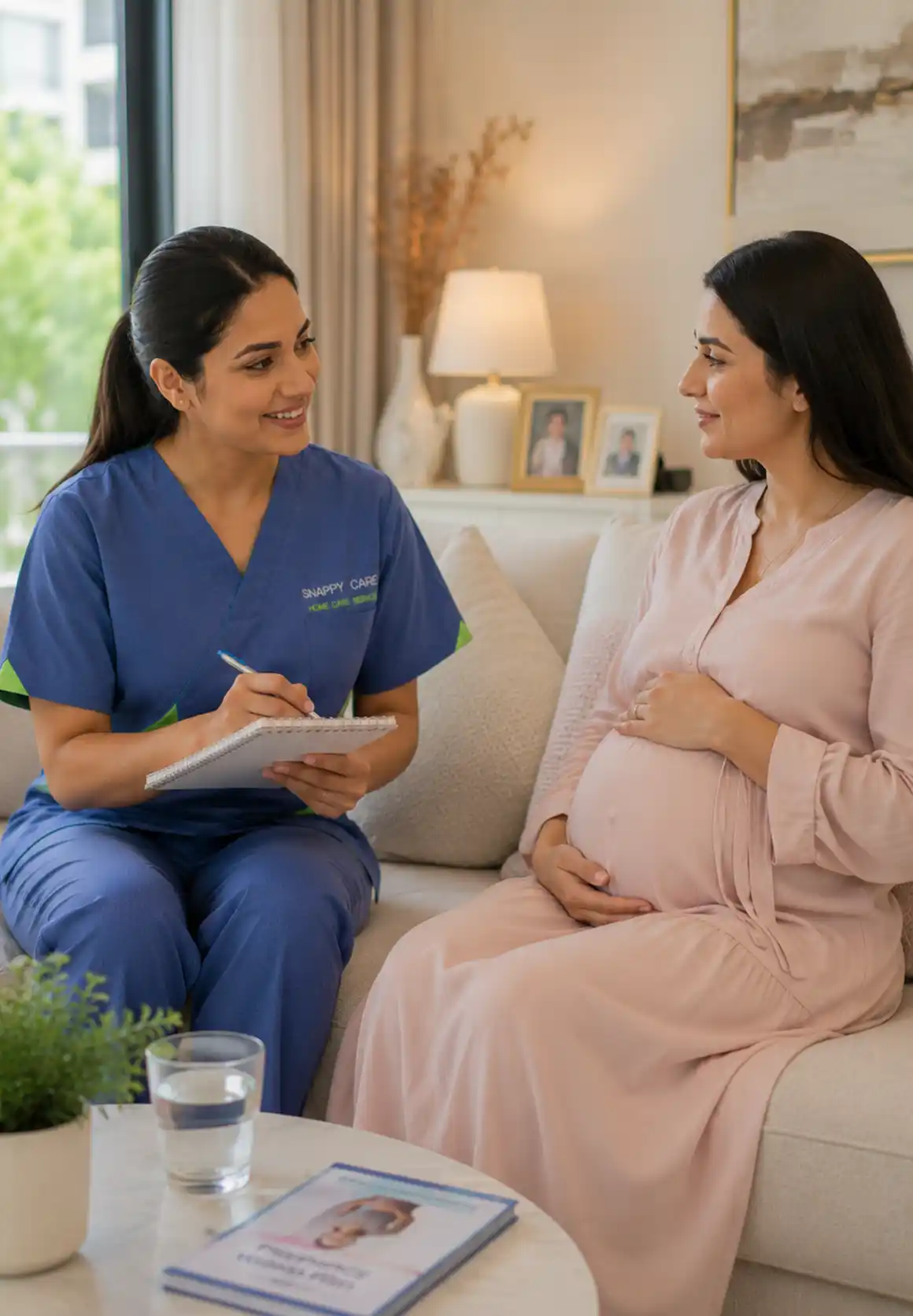 Compassionate pregnancy home care support