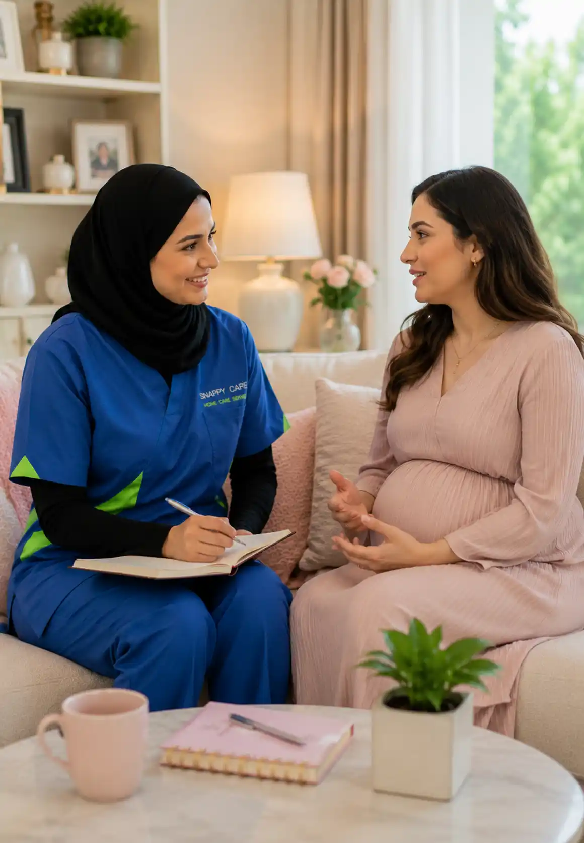 Empathy and attentive companionship for pregnancy care