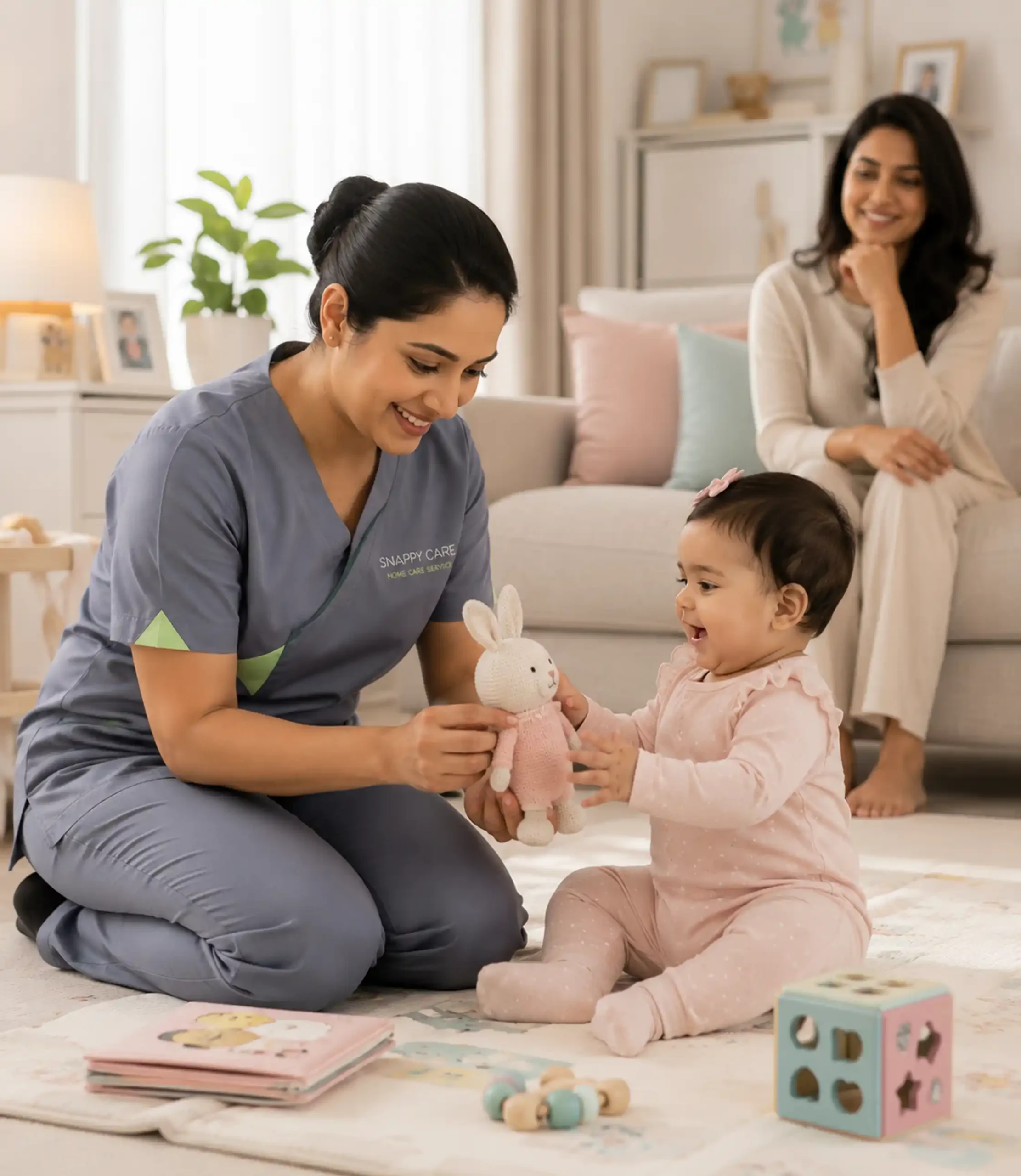 Professional baby care support at home