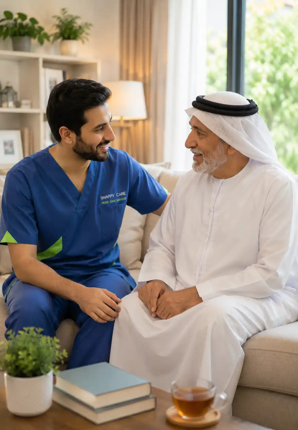 Dignified support from trained elderly caregivers