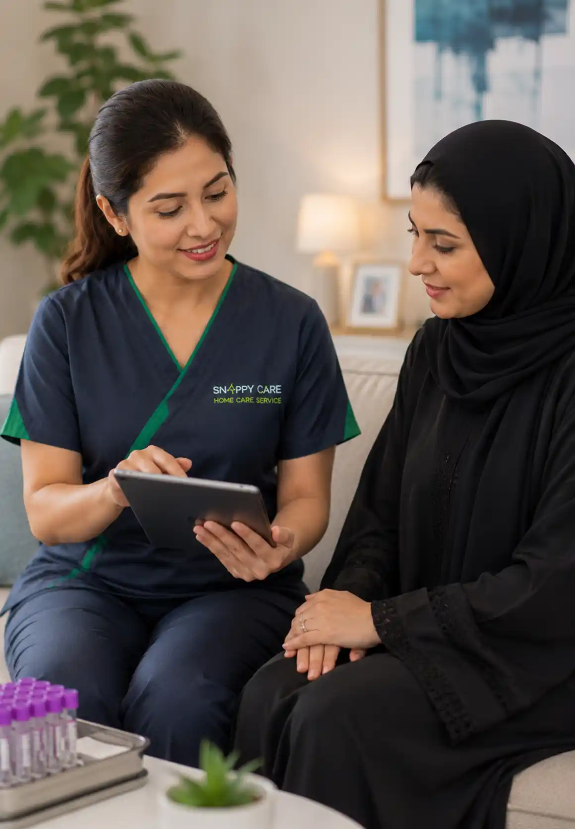 Lab Test at Home Care support from trained caregivers